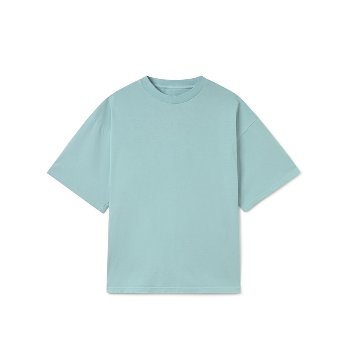 Ice Blue 180 GSM Organic Cotton Boxy T-Shirt