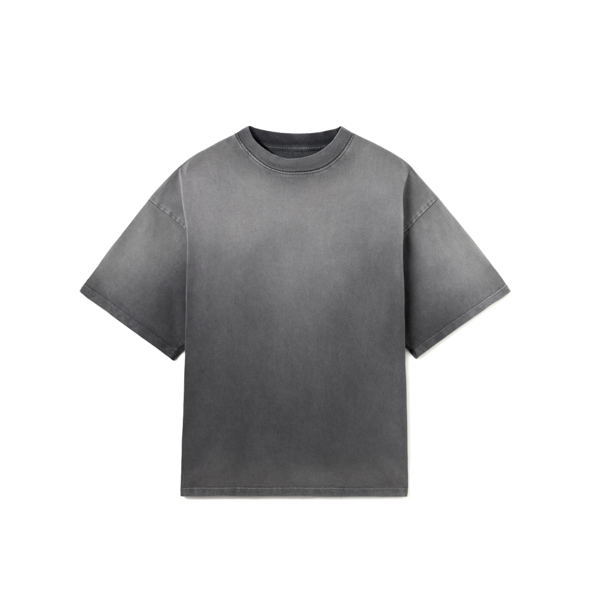 Faded Gray 300 GSM Heavyweight Organic Cotton Boxy T-Shirt