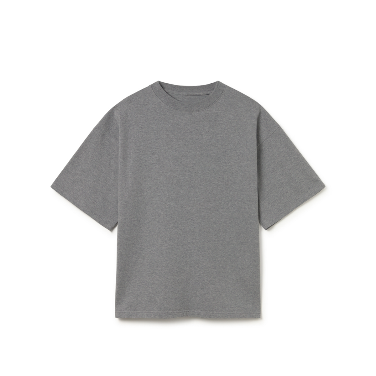 Ash Gray 300 GSM Heavyweight Organic Cotton Boxy T-Shirt