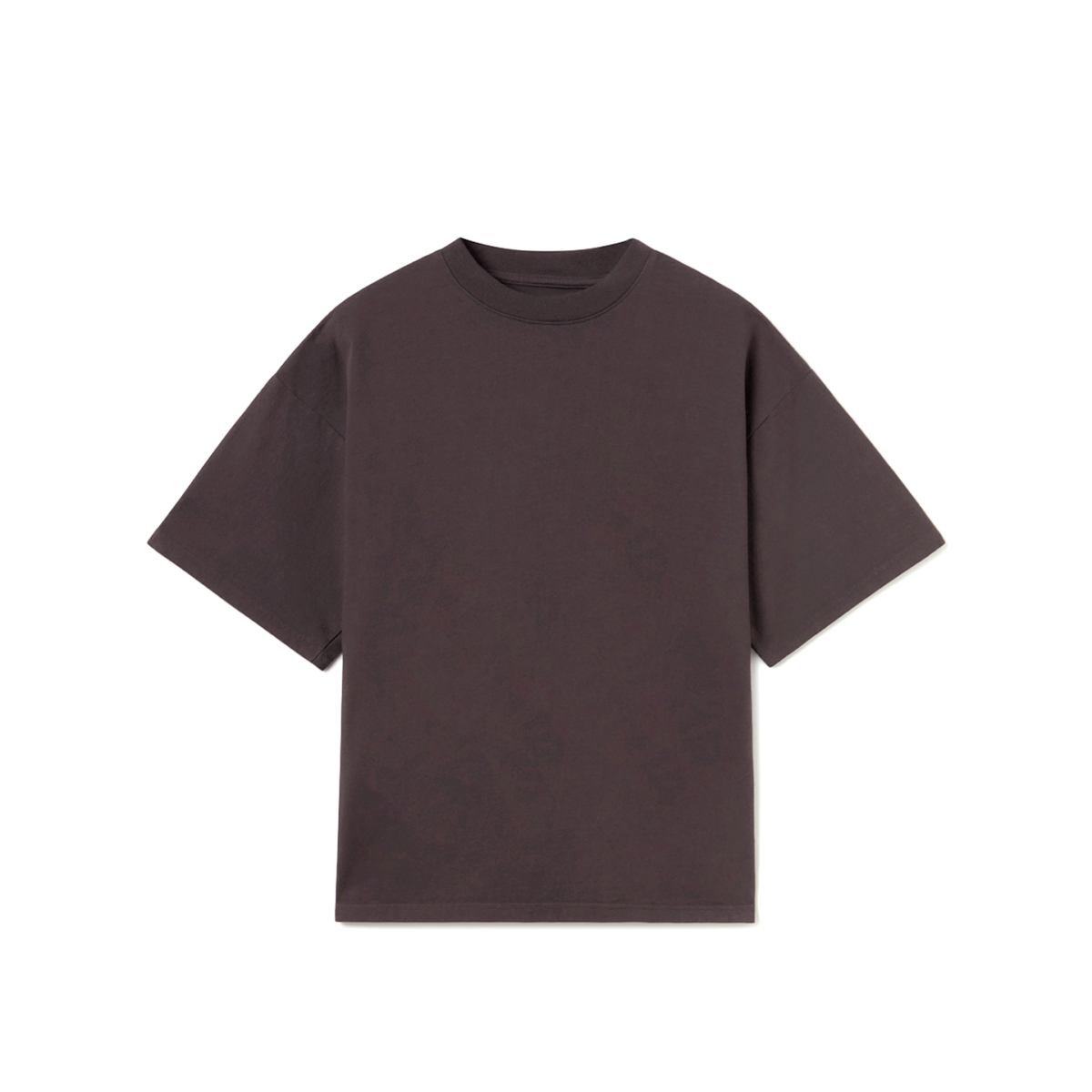 Chocolate 300 GSM Heavyweight Organic Cotton Boxy T-Shirt