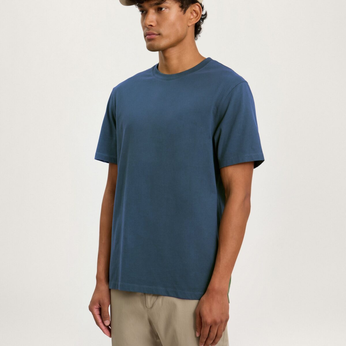 Petrol Blue Heavyweight Organic Cotton T-Shirt