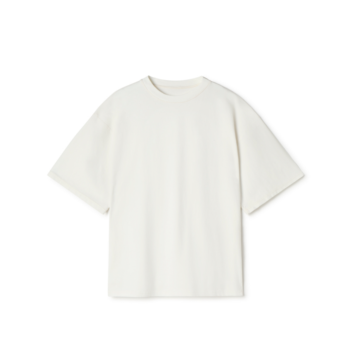Bone White 300 GSM Heavyweight Organic Cotton Boxy T-Shirt