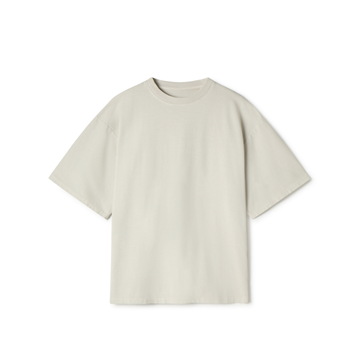 Ecru 300 GSM Heavyweight Organic Cotton Boxy T-Shirt