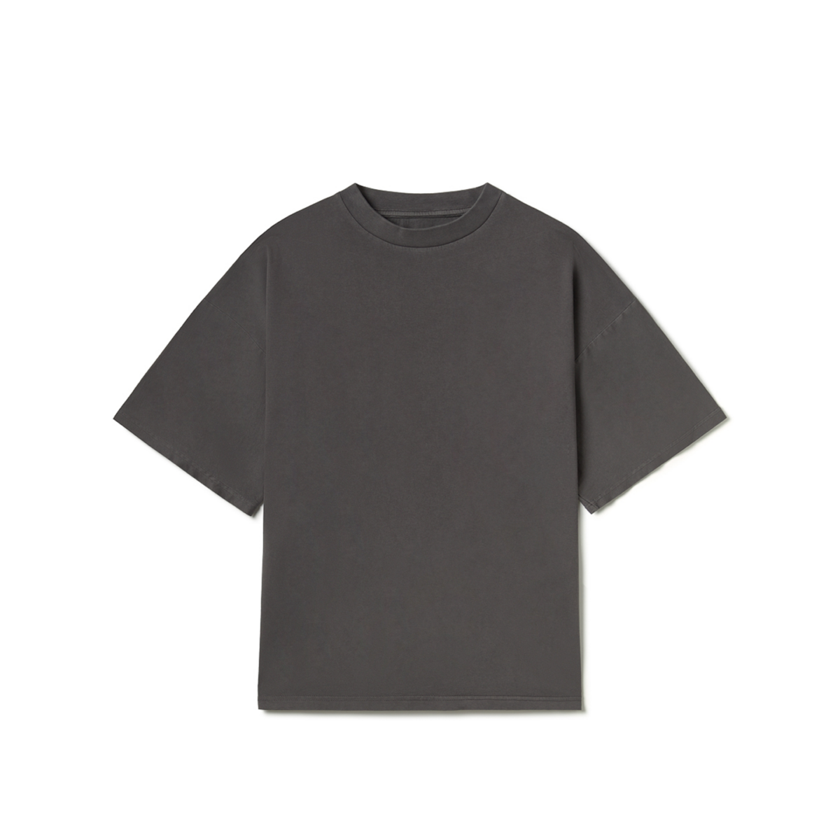 Anthracite 180 GSM Organic Cotton Boxy T-Shirt