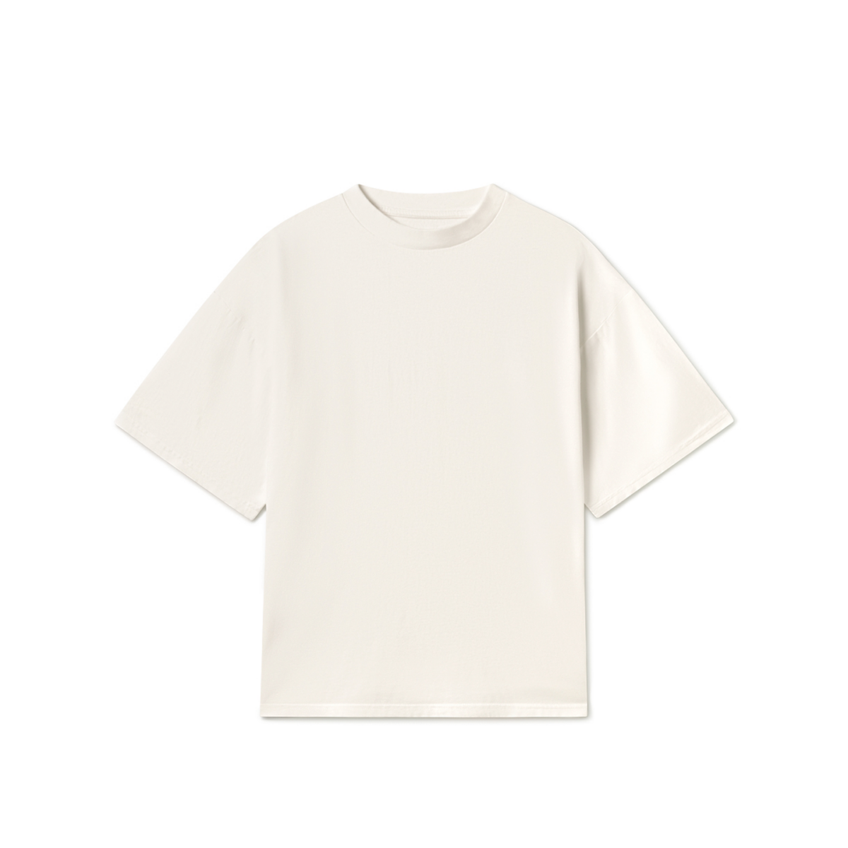 Bone White 180 GSM Organic Cotton Boxy T-Shirt