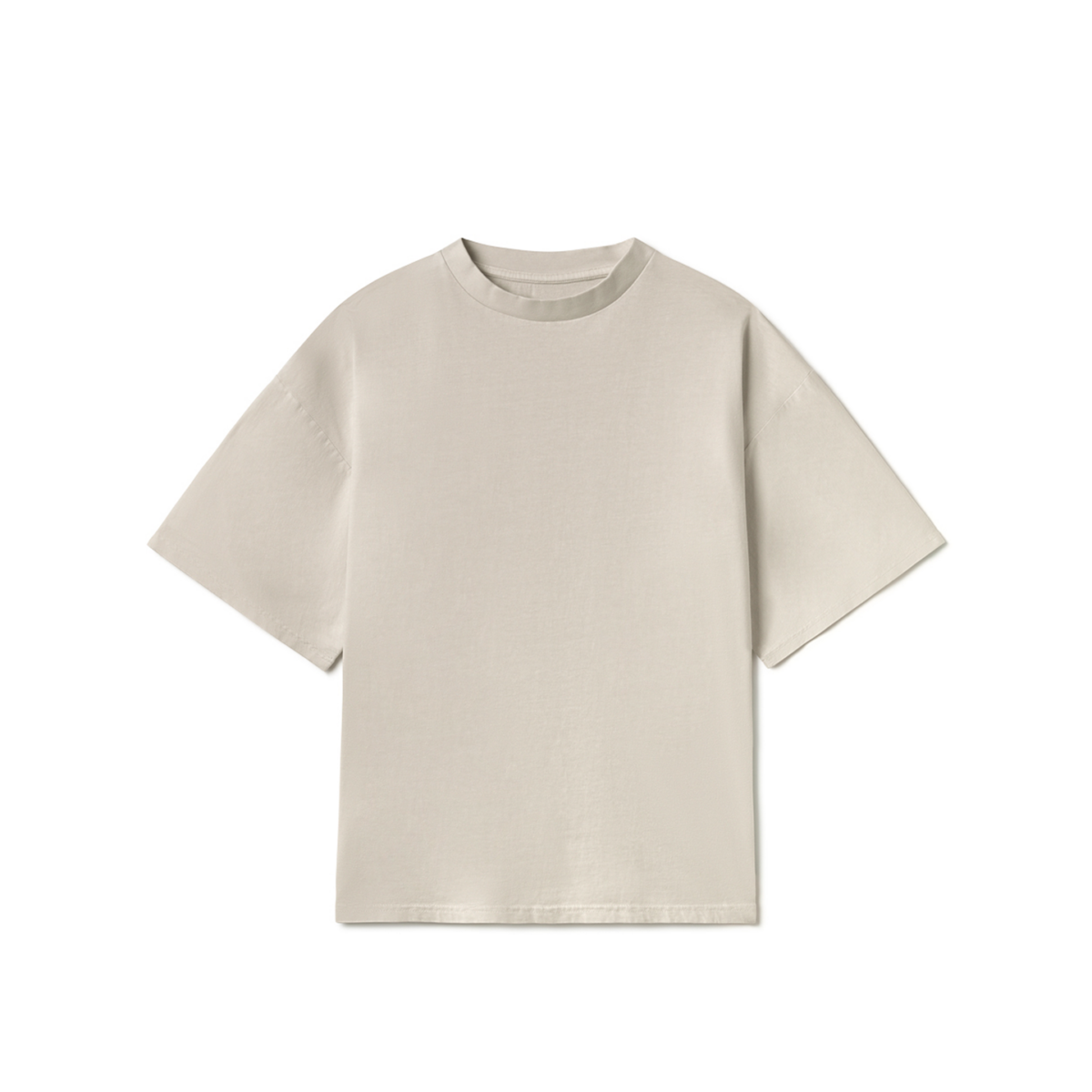 Ecru 180 GSM Organic Cotton Boxy T-Shirt