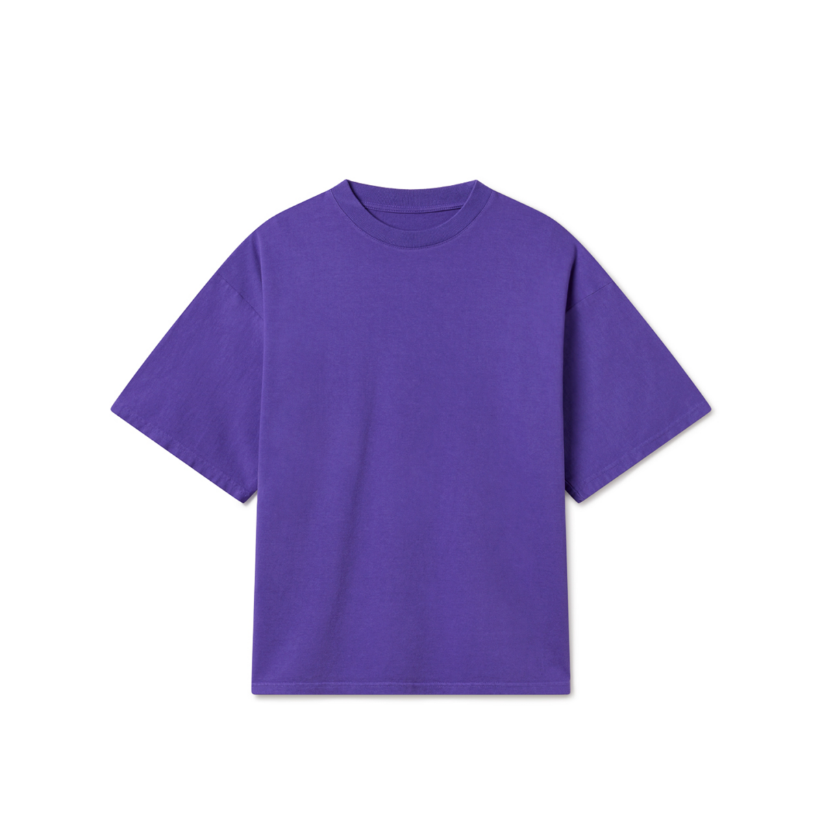 Deep Purple 300 GSM Heavyweight Organic Cotton Boxy T-Shirt