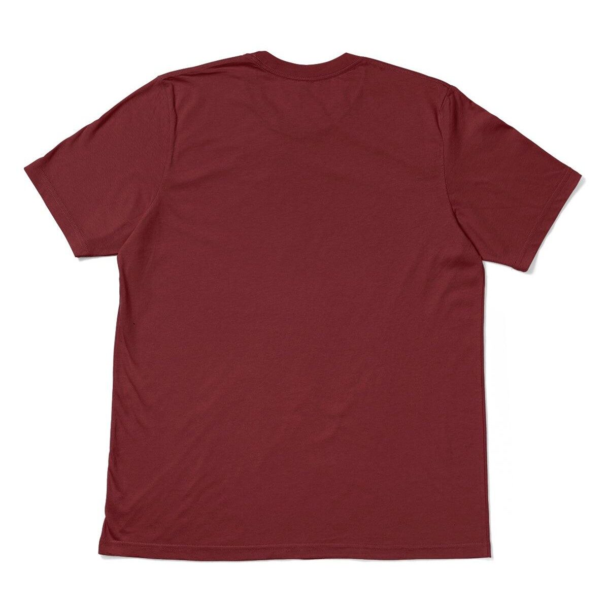 Men's Burgundy Classic Fit Cotton Crew Neck T-Shirt