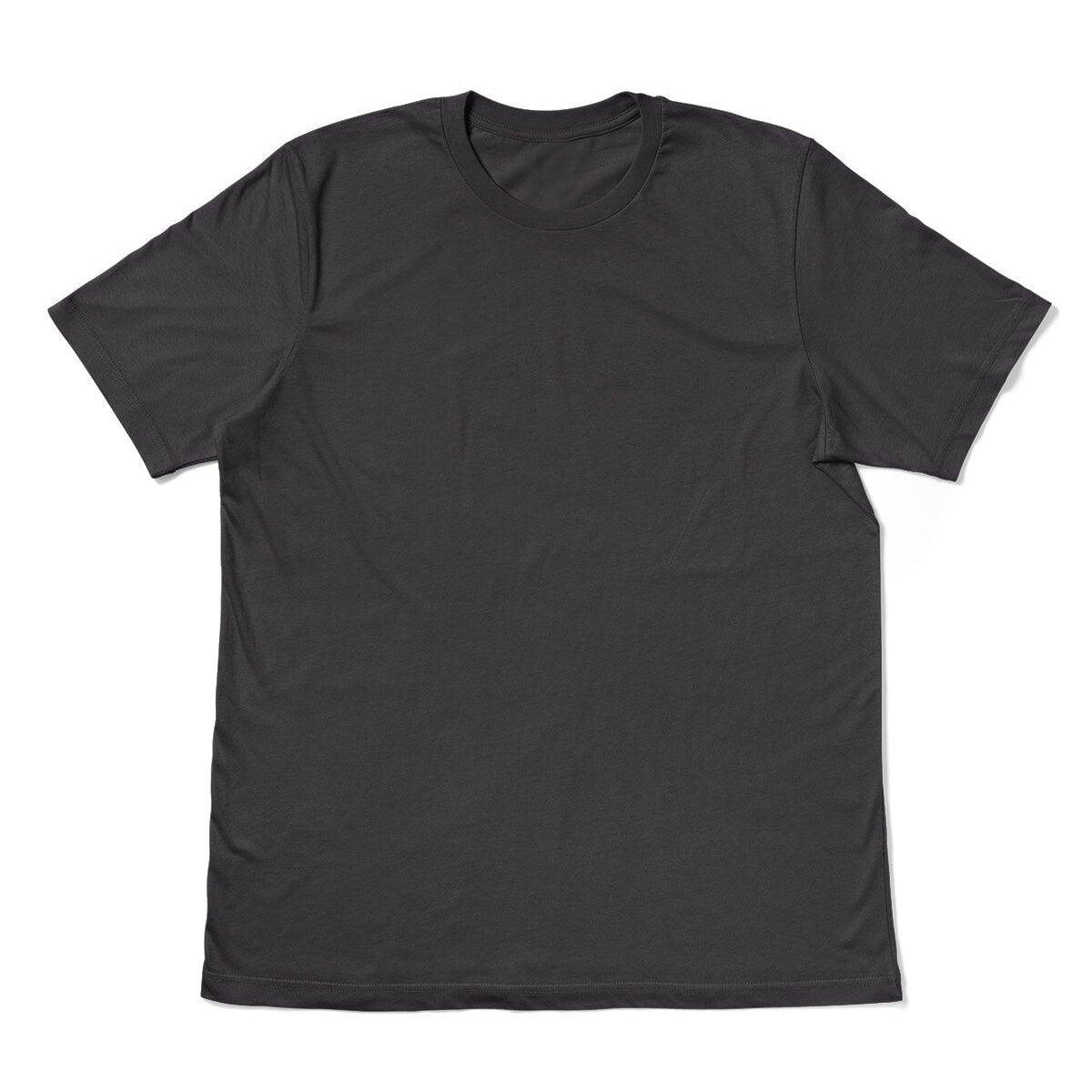 Men's Charcoal Gray Short Sleeve Airlume Cotton Crew Neck T-Shirt